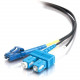 C2g -3m LC-SC 9/125 OS1 Duplex Singlemode Fiber Optic Cable (Plenum-Rated) - Black - 3m LC-SC 9/125 Duplex Single Mode OS2 Fiber Cable - Plenum CMP-Rated - Black - 10ft 37782