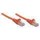Intellinet Network Solutions Cat5e UTP Network Patch Cable, 7 ft (2.0 m), Orange - RJ45 Male / RJ45 Male 338288