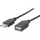 Manhattan Hi-Speed USB 2.0 A Male to A Female Extension Cable, 6&#39;&#39;, Black - Hi-Speed USB 2.0 for ultra-fast data transfer rates with zero data degradation 338653