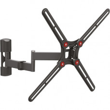 Barkan Full-Motion Wall Mount for TV - Black - 29" to 58" Screen Support - 55 lb Load Capacity - 100 x 100, 400 x 400 VESA Standard - 1 3420.B