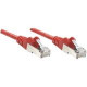 Intellinet Network Solutions Cat6 UTP Network Patch Cable, 25 ft (7.5 m), Red - RJ45 Male / RJ45 Male 342193