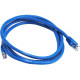 Monoprice Cat6 24AWG UTP Ethernet Network Patch Cable, 5ft Blue - 5 ft Category 6 Network Cable for Network Device - First End: 1 x RJ-45 Male Network - Second End: 1 x RJ-45 Male Network - Patch Cable - Gold Plated Contact - Blue 3427