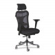 MooreCo Ergo Ex Ergonomic Office Chair - Black Seat - 5-star Base - 21" Seat Width x 18.50" Seat Depth - 28" Width x 24" Depth x 51" Height - GREENGUARD, TAA Compliance 34434