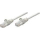 Intellinet Network Solutions Cat5e UTP Network Patch Cable, 0.5 ft (0.15 m), Gray - RJ45 Male / RJ45 Male 345590