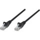 Intellinet Network Solutions Cat5e UTP Network Patch Cable, 0.5 ft (0.15 m), Black - RJ45 Male / RJ45 Male 347310