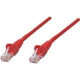 Intellinet Network Solutions Cat5e UTP Network Patch Cable, 0.5 ft (0.15 m), Red - RJ45 Male / RJ45 Male 347327
