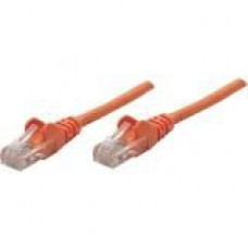 Intellinet Network Solutions Cat5e UTP Network Patch Cable, 0.5 ft (0.15 m), Orange - RJ45 Male / RJ45 Male 347334