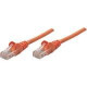 Intellinet Network Solutions Cat5e UTP Network Patch Cable, 0.5 ft (0.15 m), Orange - RJ45 Male / RJ45 Male 347334