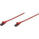 Intellinet Network Solutions Cat6 UTP Network Patch Cable, 0.5 ft (0.15 m), Red - RJ45 Male / RJ45 Male 347396