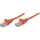 Intellinet Network Solutions Cat5e UTP Network Patch Cable, 1 ft (0.3 m), Orange - RJ45 Male / RJ45 Male 347464