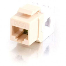 C2g 180 Degree Cat6 RJ45 UTP Keystone Jack - Ivory - 19" 45U Wide for LAN Switch - Black - Aluminum - 1000 lb x Maximum Weight Capacity" 35209