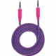 Manhattan 3.5mm Stereo Male to Male Braided Audio Cable, 1 m (3 ft), Pink/Purple - Mini-phone for Audio Device, Speaker, Cellular Phone, Smartphone, Tablet - 3 ft - 1 x Mini-phone Male Stereo Audio - 1 x Mini-phone Male Stereo Audio - Pink, Purple 352826