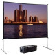 Da-Lite Fast-Fold Deluxe 35336 Projection Screen - 125" - 16:9 - 62" x 108" - Ultra Wide Angle - GREENGUARD, TAA Compliance 35336