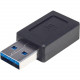 Manhattan USB 2.0 Type-C to Type-A Adapter - Type-C Female to Type-A Male - Hi-Speed - Black 354653