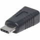 Manhattan USB 3.1 Micro-B Female to Type-C Adapter - Micro-B Female to Type-C Male - USB 3.1 Gen 1 - Black 354660
