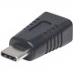 Manhattan USB 2.0 USB-C Male to Mini-B Female Adapter - Type-C Male to Mini-B Female - Hi-Speed - 480 Mbps - Black 354677