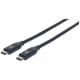 Manhattan 354899 USB cable 19.7" (0.5 m) 3.2 Gen 2 (3.1 Gen 2) USB C Black 354899