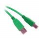 C2g 2m USB 2.0 A/B Cable - Green - Type A Male USB - Type B Male USB - 6.56ft 35667