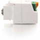C2g 3.5mm 3-Conductor Keystone Adapter - Mini-phone - White 37036