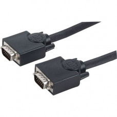 Manhattan SVGA Monitor Cable, 65&#39;&#39;, Black - Fully shielded to reduce EMI interference for improved video transmission 372190