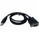 Monoprice USB to Serial Convert Cable ( DB9M / USB A Male) - 3FT - 3 ft DB-9/USB Data Transfer Cable for Cellular Phone, PDA, Digital Camera, Modem - First End: 1 x DB-9 Male Serial - Second End: 1 x Type A Male USB - 230 kbit/s 3726