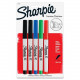 Newell Rubbermaid Sharpie Permanent Ultra Fine Point Markers - Ultra Fine Marker Point - Assorted - 5 / Pack - TAA Compliance 37675PP