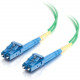 C2g -2m LC-LC 9/125 OS1 Duplex Singlemode Fiber Optic Cable (Plenum-Rated) - Green - 2m LC-LC 9/125 Duplex Single Mode OS2 Fiber Cable - Plenum CMP-Rated - Green - 6ft - RoHS Compliance 37811