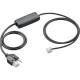 Plantronics EHS Cable APS-11 (Siemens, Funwerk, Auerswald, Agfeo, Aastra, DeTeWe) - Phone Cable for Phone - Black - RoHS, TAA Compliance 37818-11