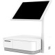 Star Micronics mUnite Tablet POS Stand - 14" Height x 12.9" Width x 11.3" Depth - Countertop - Stainless Steel - White - TAA Compliance 37968150