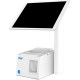 Star Micronics mUnite Tablet POS Stand - 14.1" Height x 6.9" Width x 8.1" Depth - Countertop - Stainless Steel - White - TAA Compliance 37968180