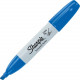 Newell Rubbermaid Sharpie Chisel Tip Permanent Markers - Wide Marker Point - Chisel Marker Point Style - Blue Alcohol Based Ink - TAA Compliance 38203