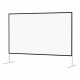 Da-Lite Fast-Fold Deluxe Projection Screen - 137.1" - 16:10 - 73" x 116" - Dual Vision 38314KHD