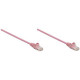 Intellinet Network Solutions Cat6 UTP Network Patch Cable, 1.5 ft (0.5 m), Pink - RJ45 Male / RJ45 Male 392754