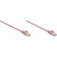 Intellinet Network Solutions Cat6 UTP Network Patch Cable, 3 ft (1.0 m), Pink - RJ45 Male / RJ45 Male 392761