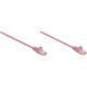 Intellinet Network Solutions Cat6 UTP Network Patch Cable, 5 ft (1.5 m), Pink - RJ45 Male / RJ45 Male 392778