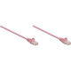 Intellinet Network Solutions Cat6 UTP Network Patch Cable, 7 ft (2.0 m), Pink - RJ45 Male / RJ45 Male 392785