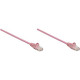 Intellinet Network Solutions Cat6 UTP Network Patch Cable, 10 ft (3.0 m), Pink - RJ45 Male / RJ45 Male 392792