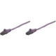 Intellinet Network Solutions Cat6 UTP Network Patch Cable, 0.5 ft (0.15 m), Purple - RJ45 Male / RJ45 Male 392990