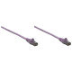Intellinet Network Solutions Cat6 UTP Network Patch Cable, 1.5 ft (0.5 m), Purple - RJ45 Male / RJ45 Male 393119