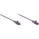 Intellinet Network Solutions Cat6 UTP Network Patch Cable, 3 ft (1.0 m), Purple - RJ45 Male / RJ45 Male 393126