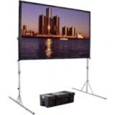 Da-Lite Fast-Fold Deluxe Manual Projection Screen - 193.4" - 96" x 168" - Dual Vision - GREENGUARD Compliance 39313