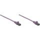 Intellinet Network Solutions Cat6 UTP Network Patch Cable, 5 ft (1.5 m), Purple - RJ45 Male / RJ45 Male 393133