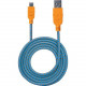 Manhattan Braided USB 2.0 A Male / Micro-B Male, 3 ft., Blue/Orange - Retail Package - USB for Smartphone, Tablet, Cellular Phone - 60 MB/s - 1 x Type A Male USB - 1 x Micro Type B Male USB - Gold Plated Contact - Shielding 394024
