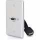 C2g HDMI Wall Plate - Single Gang - 1-gang - Aluminum - Aluminum, Polyvinyl Chloride (PVC) - 1 x HDMI Port(s) - TAA Compliance 39870