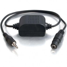 C2g 3.5mm Extension Stereo Audio Isolation Transformer - Audio Cable for Audio Device, Speaker - First End: 1 x Mini-phone Female Stereo Audio - Second End: 1 x Mini-phone Male Stereo Audio - Extension Cable - Black - TAA Compliant - TAA Compliance 40000