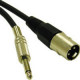 C2g 3ft Pro-Audio XLR Male to 1/4in Male Cable - XLR Male Audio - Male Audio - 3ft - Black 40034