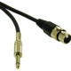 C2g 12ft Pro-Audio XLR Female to 1/4in Male Cable - XLR Female - Phono Male - 12ft - Black 40042