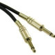 C2g 6ft Pro-Audio 1/4in Male to 1/4in Male Cable - Phono Male - Phono Male - 6ft - Black 40065