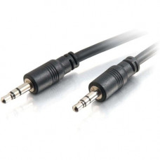 C2g 75ft 3.5mm Stereo Audio Cable With Low Profile Connectors M/M - In-Wall CMG-Rated - 75 ft Audio Cable - Mini-phone Male Stereo Audio - Mini-phone Male Stereo Audio 40110