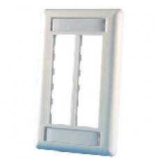 Legrand Group Ortronics TracJack 6 Socket 1 Gang Faceplate - 6 x Total Number of Socket(s) - 1-gang - Ivory 40300545